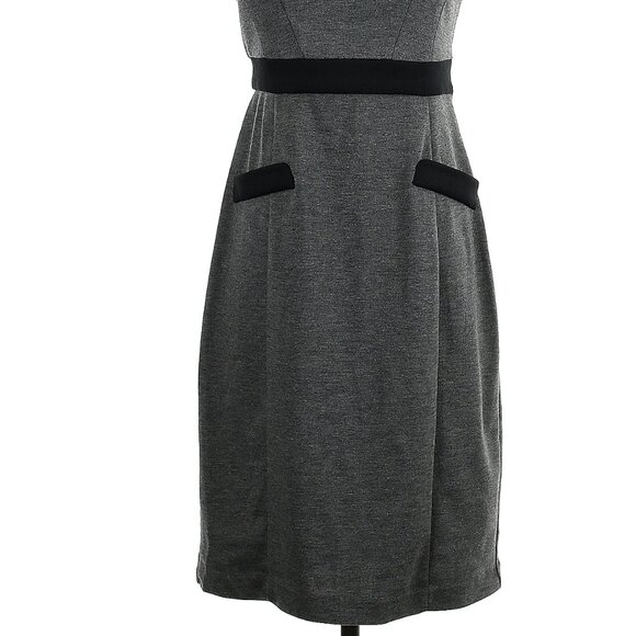 BOGO FREE, London Times Grey and Black knit dress, size 4 - Picture 2 of 11